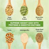 Natural Mass Gain Combo-Supreme weight gain with proteins & Digestive enzymes