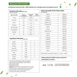 Ingredients Label-Plant Protein