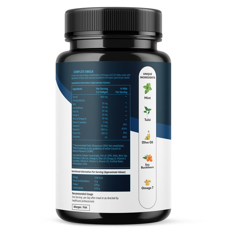 Pure & Ultra-Strong Omega 3 Fish Oil