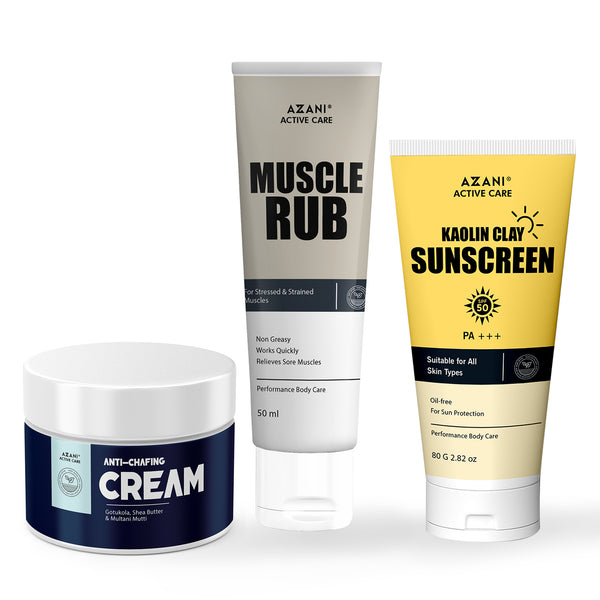 Anti-Chafing Cream + Muscle Rub + Sunscreen